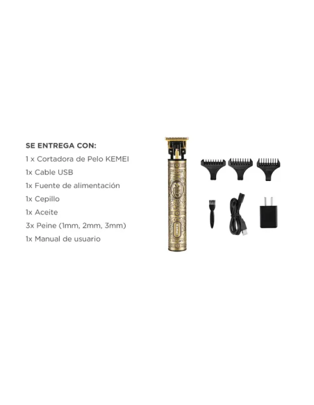 Cortadora de pelo Kemei profesional (KEMEI003)