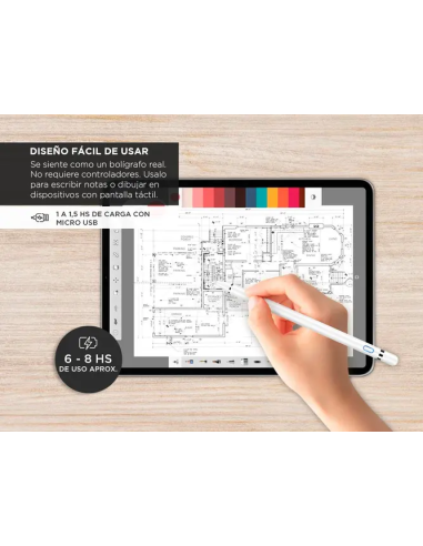 Lapiz capacitivo optico GADNIC para tablet y celular LAPGRAF1
