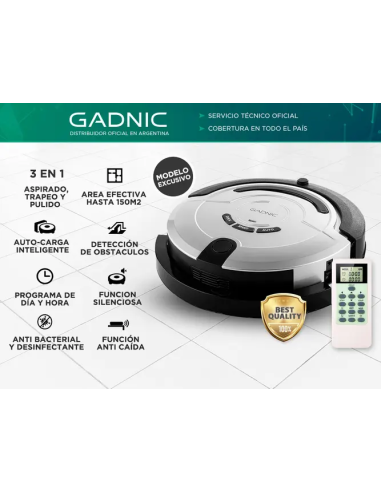 Aspiradora y trapeadora robot Gadnic X550 (ROB00075)