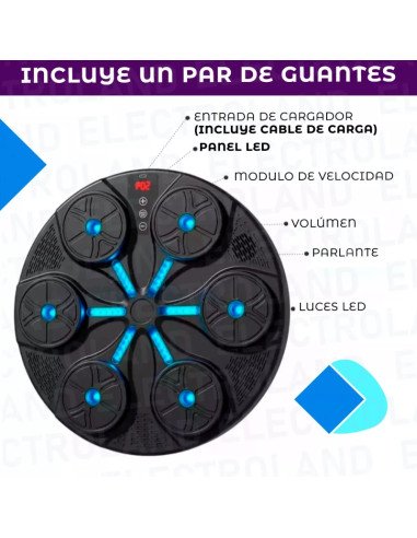 Maquina de boxeo para chicos Bluetooth STC-10