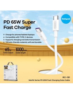 Cable Tipo C a Tipo C Remax RC-191 65W 2