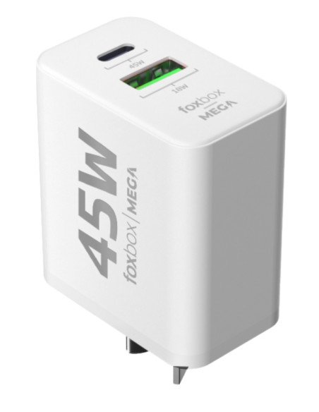 Fuente Cargador 45W Foxbox Mega Energy QC3.0 (MP-GAN45-40)