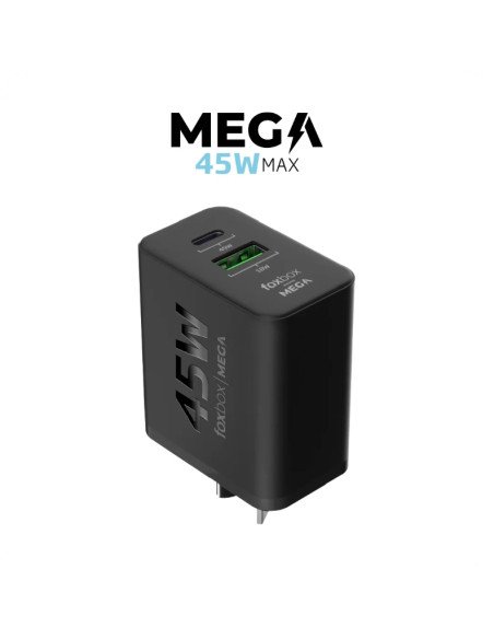Fuente Cargador 45W Foxbox Mega Energy QC3.0 (MP-GAN45-40)