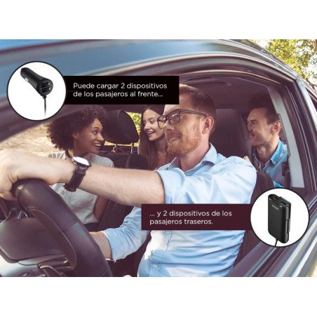 Cargador 12V 4 puertos GADNIC CARAUT04 7427251555562