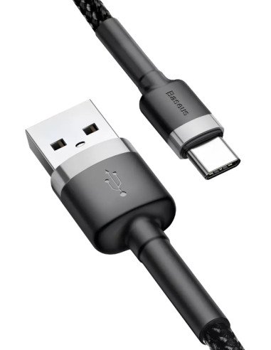Cable USB A - Tipo C Baseus 1Mts 3A (Catklf-bg1)