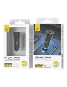 Cargador chupete 12v 20W OnePlus USB A y USB C (NA0256)