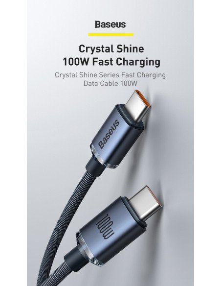 Cable USB Tipo C - Tipo C Baseus 2Mts 5A (pb3256z-1)