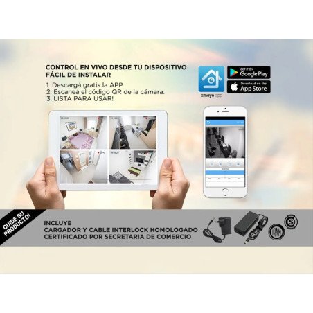 Kit Cámaras de Seguridad PK1100 + DVR GADNIC x4