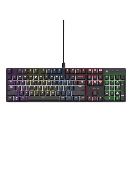 Teclado Gamer Mecanico Trust Zora Gxt871 RGB US