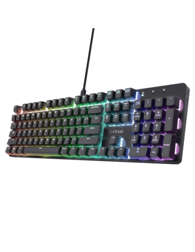 Teclado Gamer Mecanico Trust Zora Gxt871 RGB US