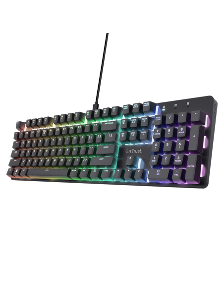 Teclado Gamer Mecanico Trust Zora Gxt871 RGB US