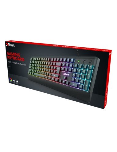 Teclado Gamer Trust Ziva LED RGB ES