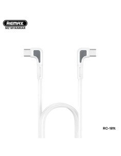Cable USB Tipo C a Tipo C 90 grados Remax 65W (RC181t)