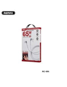 Cable USB Tipo C a Tipo C 90 grados Remax 65W (RC181t) 2
