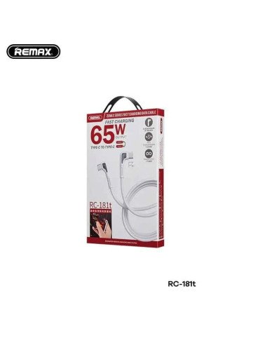 Cable USB Tipo C a Tipo C 90 grados Remax 65W (RC181t)