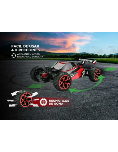 Auto a control remoto Gadnic Buggy 4WD Rojo 30km/H (RCWL038)