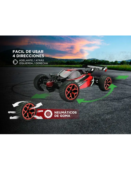 Auto a control remoto Gadnic Buggy 4WD Rojo 30km/H (RCWL038)
