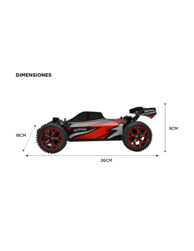Auto a control remoto Gadnic Buggy 4WD Rojo 30km/H (RCWL038)