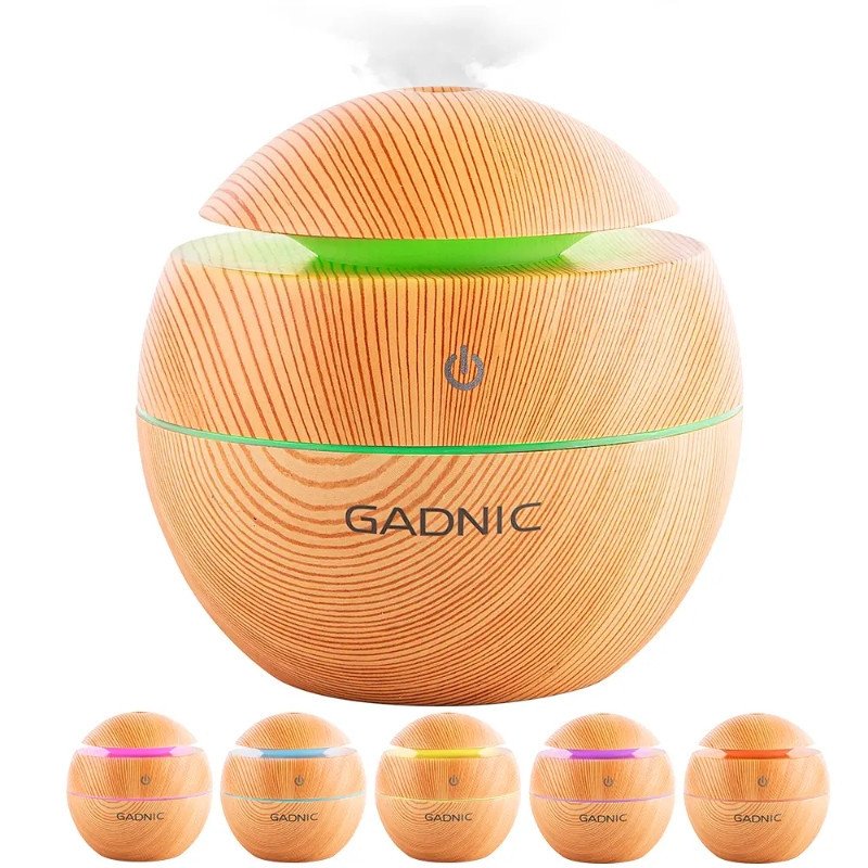 Humidificador Aromatizante GADNIC para Aceites 130ml Bamboo