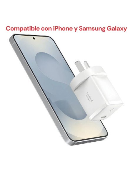 Cargador Tipo C Spigen Essential 30W con cable Tipo C (EE301AR)