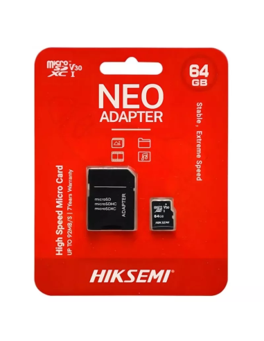 Tarjeta micro SD 64GB CL10 Hiksemi C1