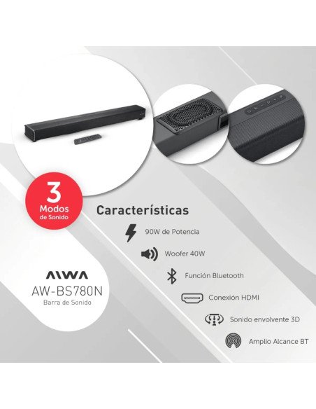 Barra de sonido AIWA (AW-BS780N)