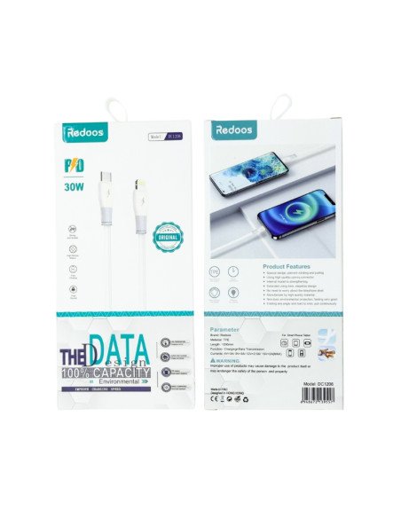 Cable iPhone Lightning a Tipo C Redoos 3A