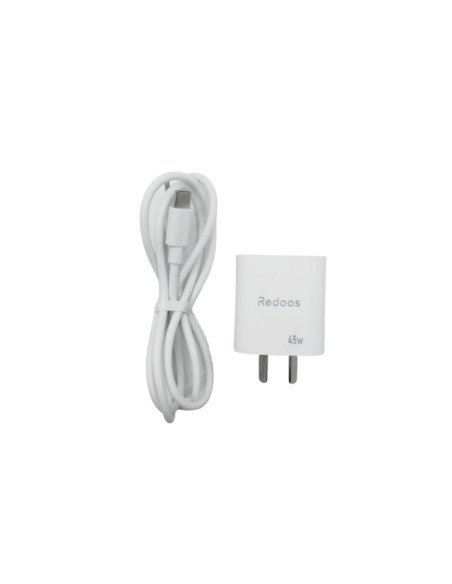 Cargador Tipo C 45w + Tipo A + Cable C a C Redoos