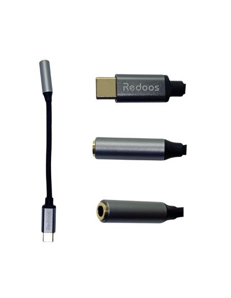Adaptador tipo C a jack 3.5mm Redoos