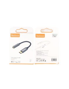 Adaptador tipo C a jack 3.5mm Redoos 2