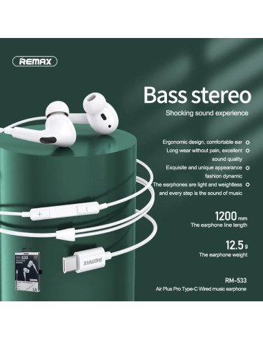 Auricular Tipo C Remax (Rm533)