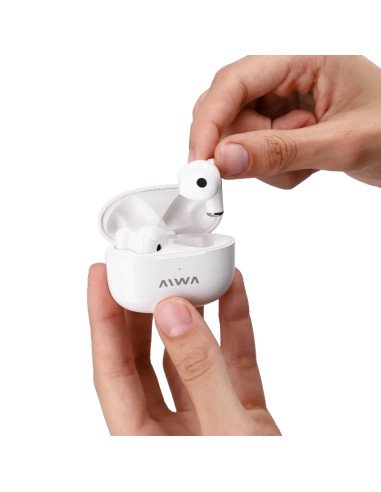 Auricular Bluetooth AIWA Blanco (TWA-80B)