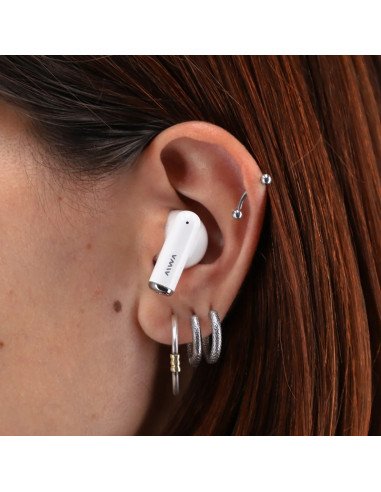 Auricular Bluetooth AIWA Blanco (TWA-80B)