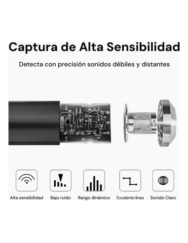 Microfono PC condenser USB/Plug con soporte brazo