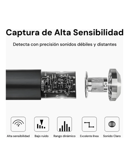 Microfono PC condenser USB/Plug con soporte brazo