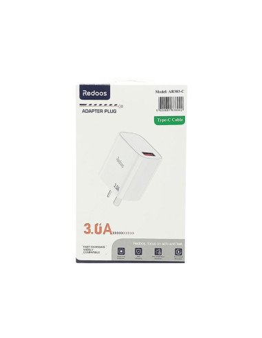 Cargador Tipo C 3A + Cable C Redoos (AR303)