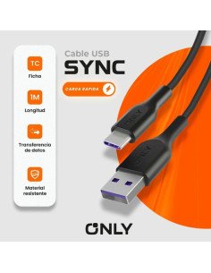 Cable USB Tipo C ONLY Sync (mod 140)
