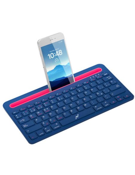 Teclado Inalambrico + Bluetooth con soporte Noga (NKB-Q70)