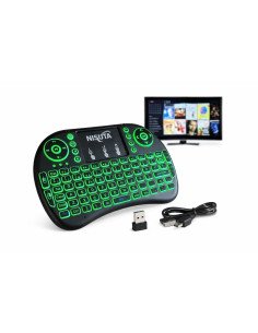 Teclado USB inalambrico mini retroiluminado para Smart TV / Nisuta WIKTV76