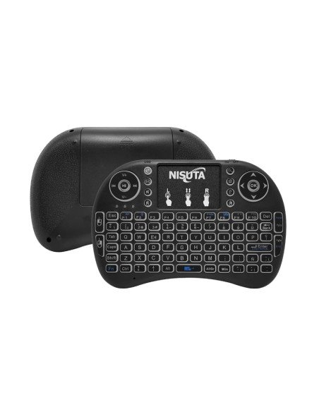 Teclado USB inalambrico mini retroiluminado para Smart TV / Nisuta WIKTV76