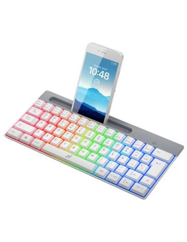 Teclado USB gamer RGB con soporte Noga (NKB-Q60)