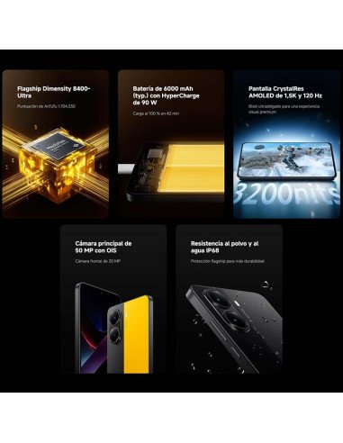 Poco X7 Pro (256+12GB) Dual SIM Negro