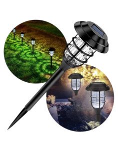 Lampara LED Solar Estaca Jardin (Unidad)