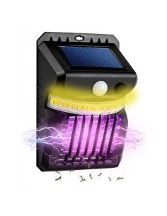 Lampara led solar de pared con mata mosquitos