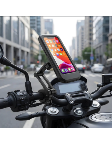 Soporte para moto / bici para Celular 360 grados metal