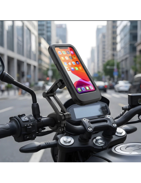 Soporte para moto / bici para Celular 360 grados metal