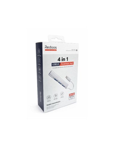 HUB USB Tipo C de 4 Puertos 3.0 Redoos (RDA-104)
