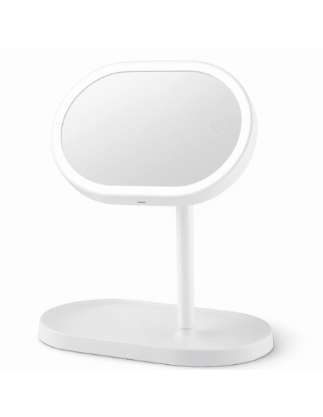 Espejo LED recargable ovalado