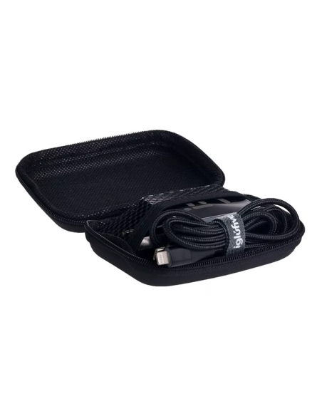 Cargador Lightning a Tipo C IgluFive 3.1A QC3.0 con carcasa protectora