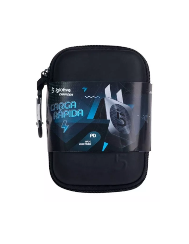 Cargador Lightning a Tipo C IgluFive 3.1A QC3.0 con carcasa protectora